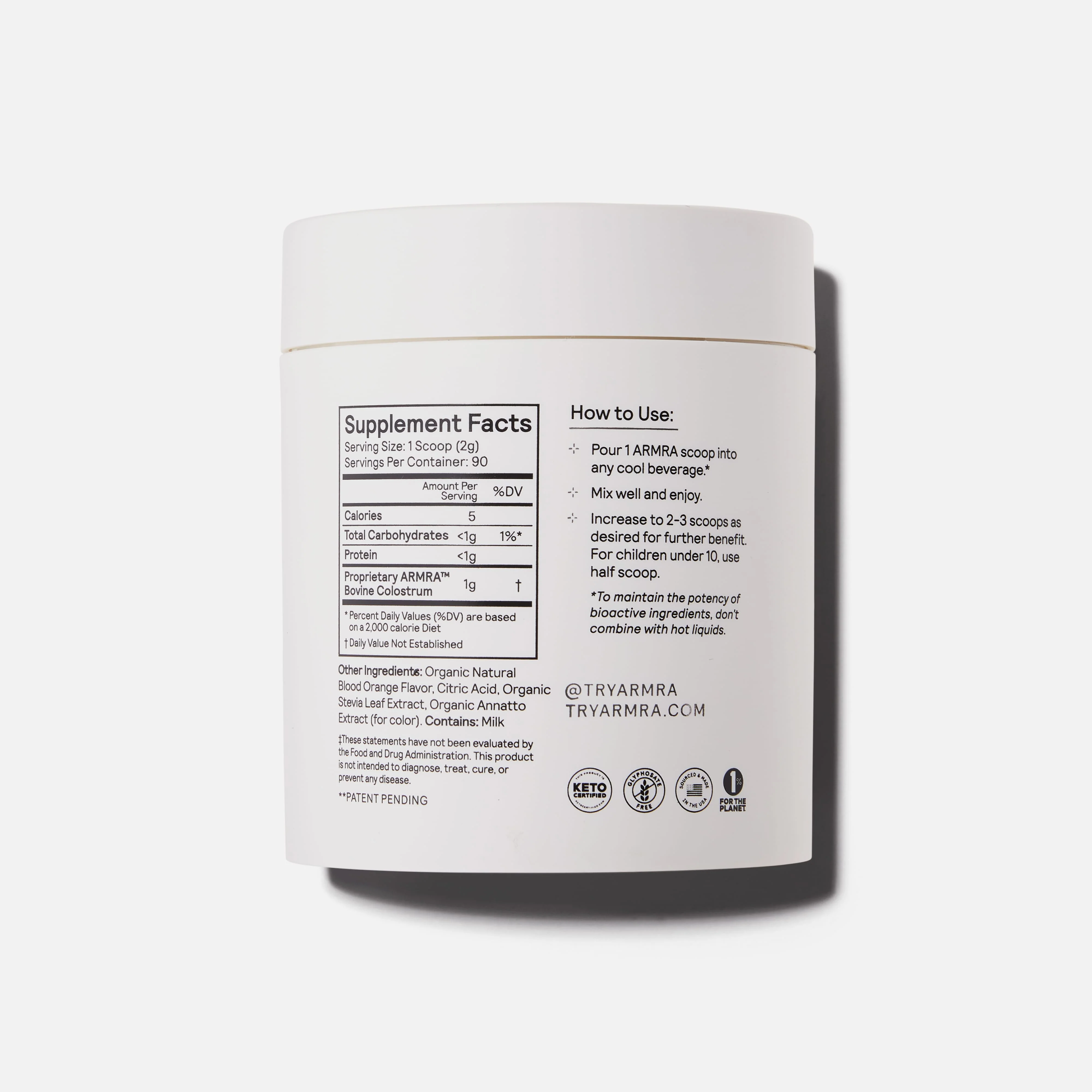 ARMRA Colostrum Blood Orange Jar - Image 6
