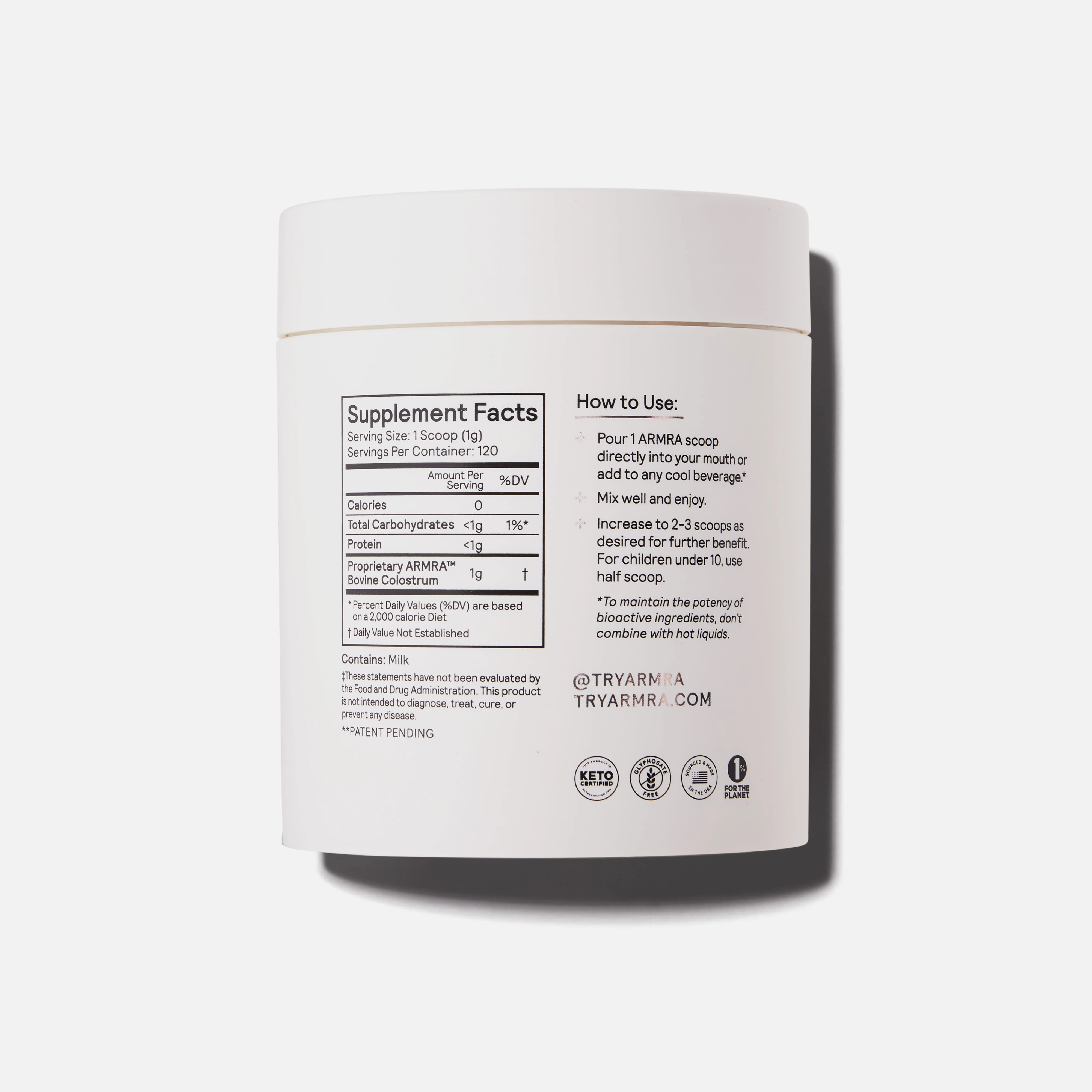 ARMRA Colostrum Unflavored Jar - Image 4