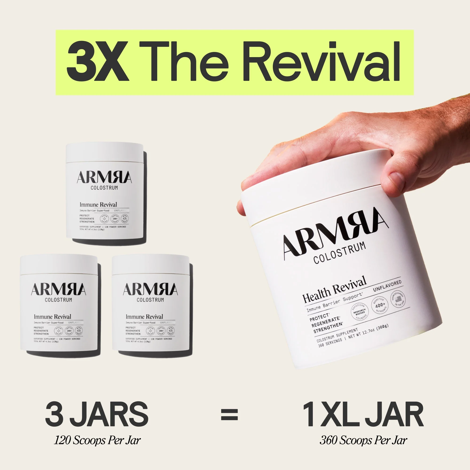 ARMRA Colostrum Unflavored Jar - XL - Image 4